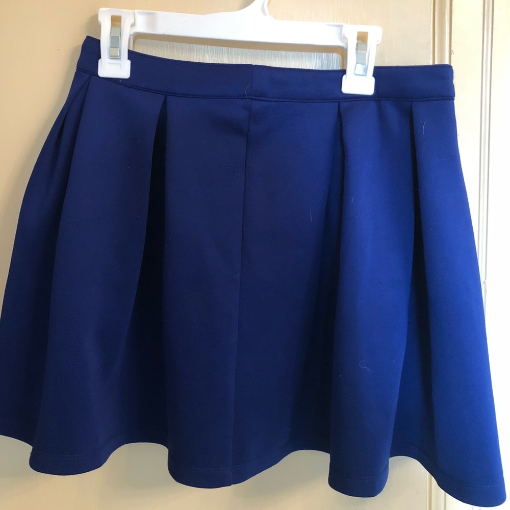Blue skater skirt